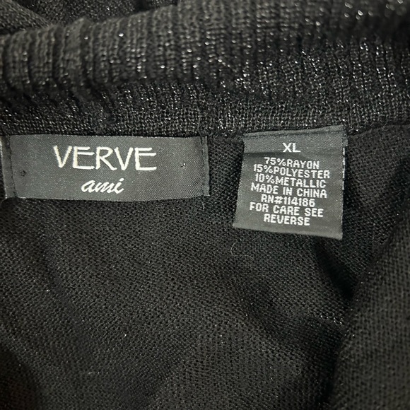 Verve Ami black long sleeve sweater women size X-Large - Picture 2 of 3